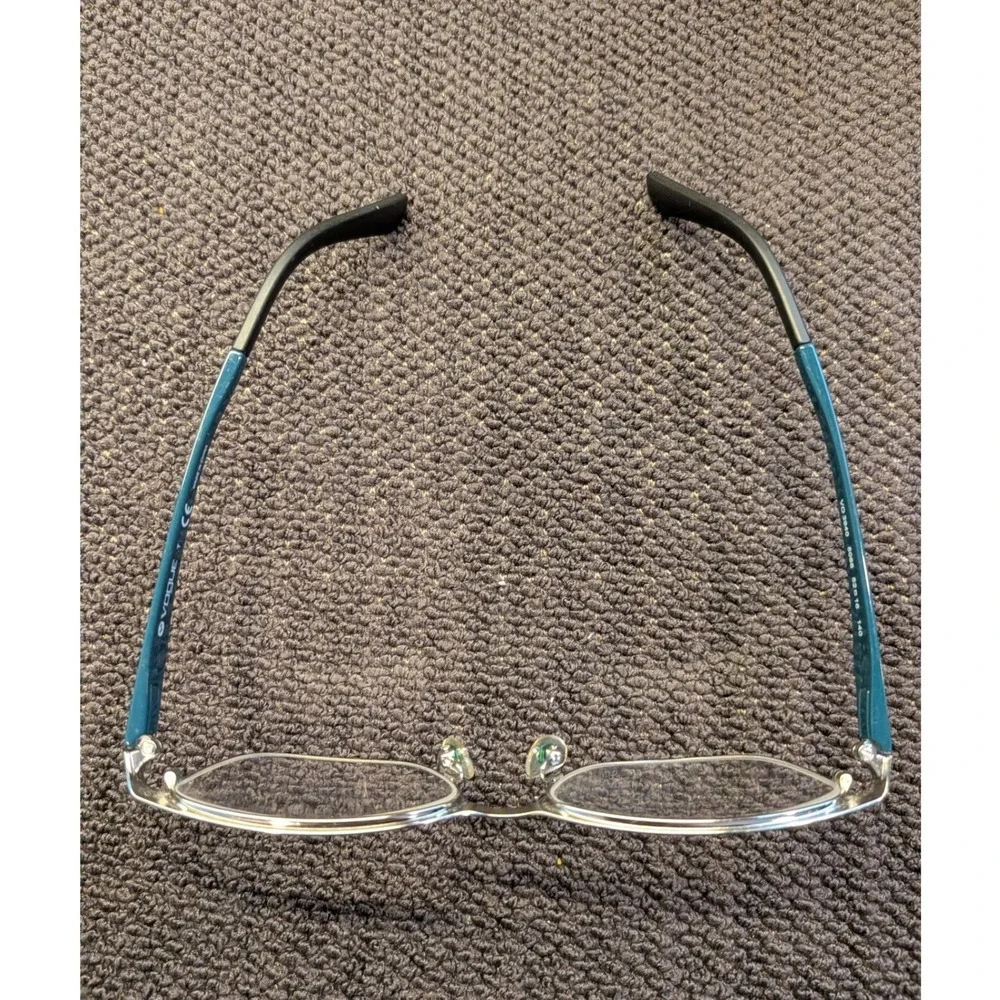 Vogue VO 3940 Teal Blue & Silver‎ Cat Eye Eyeglass Frames - Non-Prescription